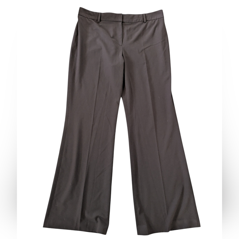 Elie Tahari‎ Wide Leg Trousers Brown High Rise Career W 38" Inseam 32"